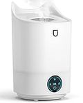 4L Humidifier for Bedroom Waiybbit Aroma Diffusers for Home (Lasts Up to 35 Hours) Top Fill Cool Mist Air Humidifier for Baby Nursery Office Plant (BPA FREE), 4 Mist Modes, 2 Nozzles, Auto Shut Off