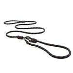 EzyDog Luca All-in-One Slip Collar Climbing Rope Dog Leash Combo - Best Dog Lead for Control, Training, Correction, and Exercising - Perfect for Medium and Large Dogs (Standard, Black)