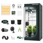 MARS HYDRO 24''x24''x55'' Complete Grow Tent Kit TS 600W Full Spectrum LED Grow Lights 2x2FT Lightproof High Reflective Grow Tent 4'' Ventilation kit 200CFM Air Flow for Indoor Growing