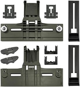 Upgraded W10350376 Dishwasher Top Rack Adjuster Part Repair Kit (10pcs) with W10195840 & W10195839 & W10250160 & W10508950 Upper Parts Replacement for Whirlpool Kenmore Dishwasher