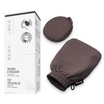 The Official Renaissance Glove Deep Exfoliating Kit with Body Mitt and Face scrub Accessory for the bath by Daniele Henkel – Vegan, natural, premium quality – for all skin types