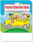 ZoCo - Practice School Bus Safety - Educational Coloring Books (25 Bulk Pack, Without Crayons) - Bus Driver Gifts - Games, Puzzles, Activities for Kids