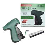 MicroStitch Tagging Gun Kit – Includes 1 Needle, 600 White Fasteners & 480 Black Fasteners (Starter Kit)