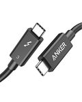 Anker Thunderbolt 3 Cable 2.3 ft, Supports 100W Charging / 40Gbps Data Transfer USB C to USB C Cable, Ideal for Type-C MacBooks, Dell, iPad Pro 2020, Pixel, Hub, Docking, and More