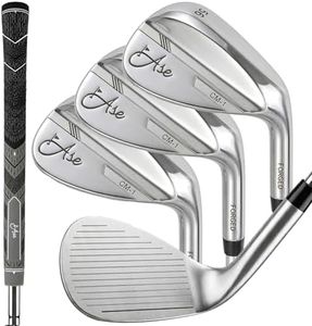 Ase Golf - Premium CM-1 Golf Wedge Set or Single Golf Wedges - Full Face Grooves + Milled Face Wedges, Premium Grip, Increased Spin, Wedges for Men Lob, Gap, Sand Wedges 50/52/54/56/58/60 Degree Clubs