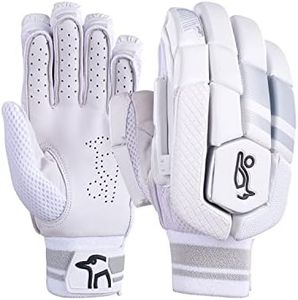KOOKABURRA Ghost 3.1 Batting Gloves - a r/h,White/Grey
