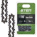 8TEN Chainsaw Chain for Stihl 16 inch Bar .043 Gauge 3/8 Pitch LP 55 Drive Links for MS170 MS180 017 009 019 023 PM400