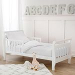 American Baby Company Minky Dot Chenille 4-Piece Toddler Bedding Set, White