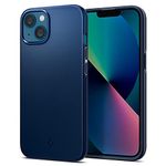 Spigen Thin Fit Back Cover Case Compatible with iPhone 13 (TPU + Poly Carbonate | Navy Blue)