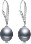 Freshwater Gray Pearl Earrings for 