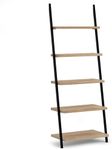 SIMPLIHOME Trent SOLID MANGO WOOD and Metal 70 Inch Rectangle Industrial Contemporary Ladder Shelf in Natural, For the Living Room, Study Room and Office