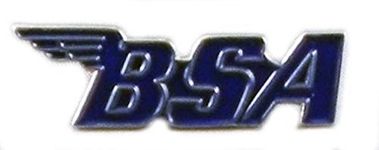 Metal Enamel Pin Badge Brooch BSA Motorcycle Logo (BLUE)