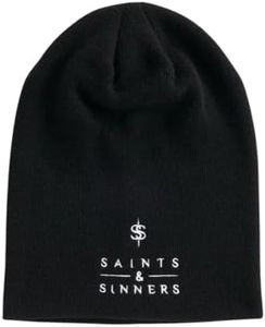 Saints & Sinners Beanie Hat Black