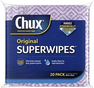Chux Original Superwipes Cleaning Cloths, Absorbent, Reusable and Washable Wipes, 20 Count