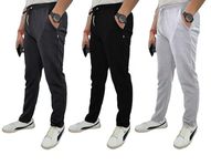 ATXP Lower for Men with 2 Deep Pockets | Men's Stretchable Fit Track Pants - Comfortable, Skin-Friendly Joggers Ideal for Gym, Running, & Casual Wear Black, L Grey & D Grey - Size - S