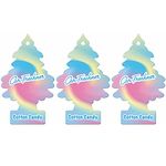 Little Trees Air Freshener Tree LTZ046 Cotton Candy Fragrance For Car Home Boat Caravan - Triple Pack