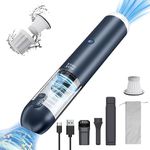 Minthouz 17000Pa Car Vacuum Cleaner, Powerful Cordless Handheld Vacuum Cleaner 120W, Ultra Lightweight Portable Mini Hand Vacuum Rechargeable and LED/SOS Light for Car/Home/Pet Hair【Upgraded】