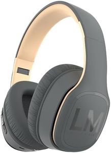Auriculares Inalámbricos Bluetooth, Louise&Mann Auriculares Diadema Bluetooth, Cascos Plegables con Micrófono Incorporado, 30 Ore de Reproducción, Almohadillas Suaves con Su Estuche para Móvil,PC,TV