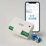 AZIOT 3+1 Fan Smart Switch - Wifi/Bluetooth Communication - Made in India - Timer Function - Works with Google Home and Amazon Alexa… (3+1 Node)