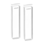 LABART™ Macro Quartz Cuvette (Pathlength: 1mm, Volume: 0.35ml with PTFE Cover, Spectrophotometer) Set of 2 Pcs with Transmission Certificate