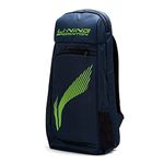 Li-Ning Titan Polyester Badminton Back Pack (Navy , Large) | Dedicated Compartments | Sipper Holder | Unisex - Men, Boys, Girls, Women