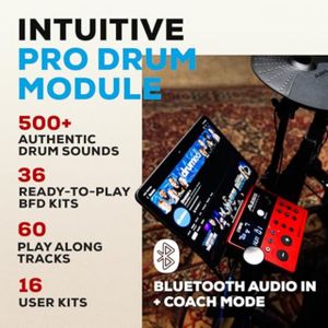 Alesis Nitro Pro Electronic Drum Kit – Mesh Pads, 8-Piece Set