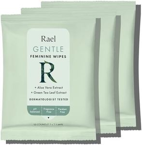 Rael Feminine Wipes With Natural Ingredients, Use Day Or Night, Flushable, Ph-Balanced, Gentle & Safe On The Skin. 3 Pack