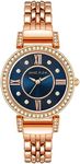 Anne Klein Women's Crystal Accented Rose Gold-Tone Bracelet Watch