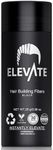 ELEVATE Hair Fibers for Thinning Hair (BLACK) 100% Natural & Undetectable Keratin Hair Fibers to Instantly Thicken Thinning & Balding Hair in 30 sec for Men & Women - Natural Hair Loss Concealer 28g