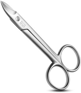 Rui Smiths Pro Precision Toenail Scissors | Stainless Steel Pedicure Trimmer Cutter with Micro-Serrated, Anti-Skid Cutting Edges and Long Handles For Hard Nails | Made in Solingen, Germany