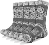 YUEDGE 5 Pairs Men's Cushion Crew S