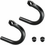 Venzo Road Bicycle Bike Adapter Handlebar Flat Bar to Drop Bar Ends - Mountain Bike to Road Bike Bar