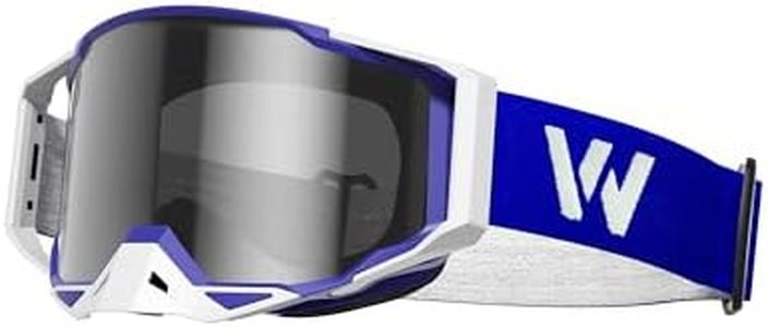 WildHeir Dirt Bike Goggles Motocross Motorcycle Glasses - ATV Riding Dirtbike 4-Wheeler MX DH Accessories Windproof for Men Women Youth UV400 Protection Dust-proof Anti-Slip Strap Eyewear