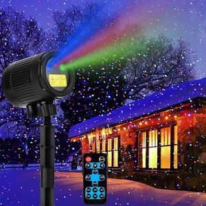 Nazuwke Laser Christmas Projector Lights Outdoor, Red Green Blue 3 Color Firefly Lights Show Laser Projection with Remote, Waterproof Projector Lights Holiday Decor for House Party Xmas Halloween