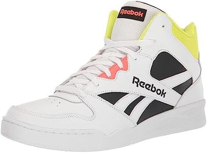 Reebok Men's BB4500 Hi 2 Sneaker, White/Black/Solar Acid Yellow, 6.5