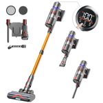 Cordless Vacuum Cleaner, 500W/40Kpa Stick Vacuum Cordless with Touch Screen, Up to 60 Mins Runtime, Latest Motor Cordless Vacuums, Anti-Tangle Vacuum, Vacuum Cleaners for Pet Hair/Carpet/Hard Floor