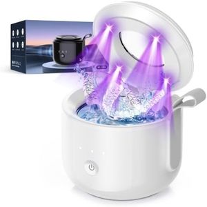 Retainer Cleaner Machine 48kHz, Portable Dental Ultrasonic Retainer Cleaner