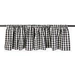 DII Window Valance Collection, 100% Cotton, Pre-Shrunk, Machine Washable, 2 Inch Curtain Rod Pocket, Single Panel, 72x14, French Check