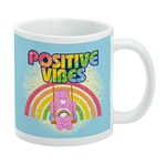 GRAPHICS & MORE Care Bears Cheer Bear Positive Vibes Ceramic Coffee Mug, Novelty Gift Mugs for Coffee, Tea and Hot Drinks, 11oz, White