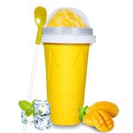 Color Land Slushy Cup DIY Sluhie Maker Cup Pinch Cups TIK TOK Frozen Magic Squeeze Cup Cooling Maker Cup Freeze Mug Milkshake Tools Portable Smoothie Mug