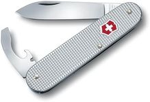 VICTORINOX Pocket Knife Bantam, Small, 5 Functions, Swiss Made, Multi Tool with Blade, Tin Opener, Screwdriver, Silver