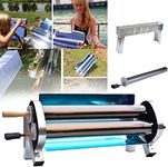 Solar Oven, Portable Oven & 2.6L Capacity High Capacity Solar Cooker Indoor or Outdoor Oven, Ideal for Camping or Hiking, Smoke Free Food Grade, Foldable, Silver