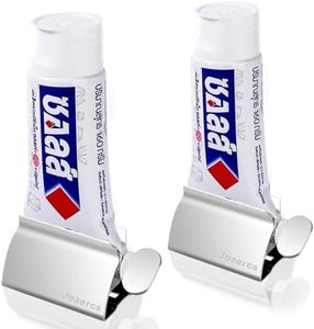 Joaercs Toothpaste Squeezer,Large Size, Set of 2 Metal Rolling Toothpaste Tube Squeezer, DurabiIity