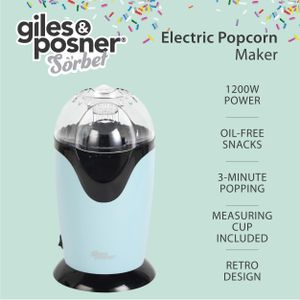 Giles & Posner Electric Popcorn Maker – Blue