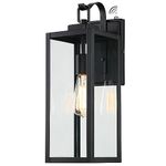 Outdoor Wall Lantern Large Waterproof Outdoor Dusk to Dawn Light Fixture Black Wall Mount Lighting with Glass Shade E26 Socket Front Porch Lights for Outside Modern House Garage Patio