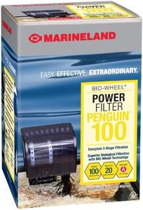 Marineland Penguin Bio-Wheel Power Filter 100 GPH, Multi-Stage Aquarium Filtration