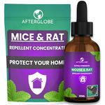 Afterglobe Peppermint Oil Mouse and Rat Repellent Concentrate | Make 10+ litres of Strong Mouse Repellent for Your Home