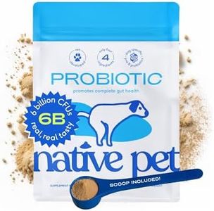 Native Pet Probiotic for Dogs - Vet Created Powder Digestive Issues Dog Probiotics + Prebiotic Bone Broth 232 Gram 6 Billion CFU - Dog Supplies - Powder Prebiotics and Probiotics Dogs Love! (32.8 oz)