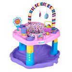 Exersaucer Bounce and Learn Sweet Tea Party, Pink/Purple/Yellow