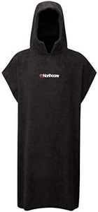 Northcore Surfing and Watersports Accessories - Unisex Beach Basha Changing Robe Poncho BLACK - One Size